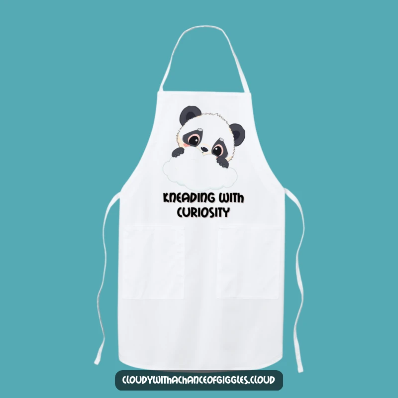 Funny Panda Cloud Apron: Curious Cub Kitchen Wear, Great Funny Gift for Cooks