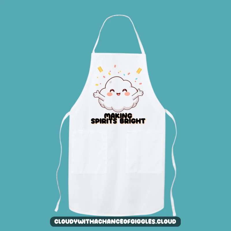 Funny Cloud Confetti Apron: Cook Up Laughs with this Hilarious Kitchen Accessory