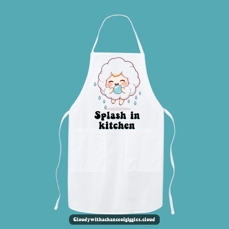 Funny Cloud Child Apron: Playful kitchen helper, a fun and funny gift for cooks!