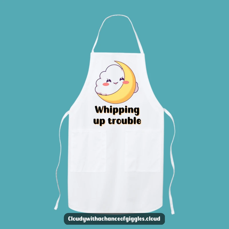 Funny Mischievous Cloud Apron - Cook Up Smiles in the Kitchen