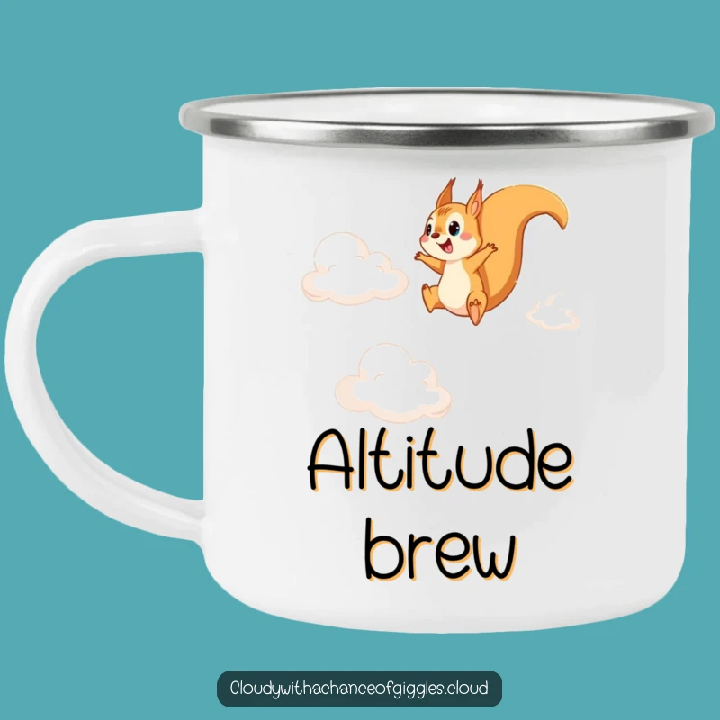 Funny Squirrel Cloud Adventure Camping Mug - Outdoor Humor Gift