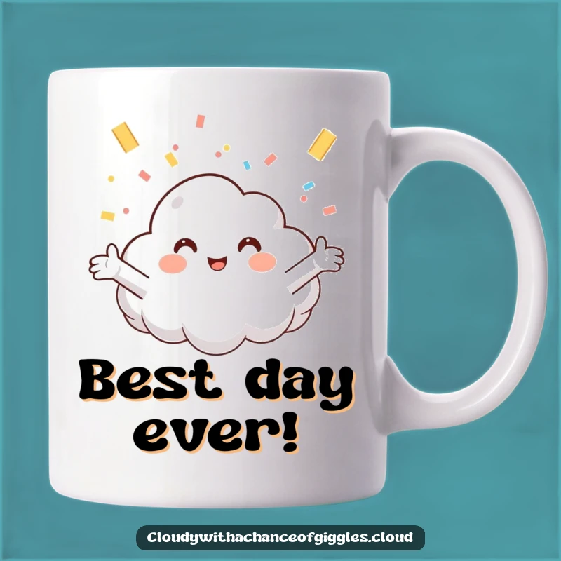 Funny Cloud Catching Confetti Mug: A Joyful and Humorous Gift for Party Lovers