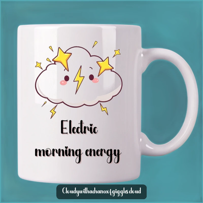 Funny Star Lightning Cloud Mug: Electrify Your Mornings - Perfect Gift!