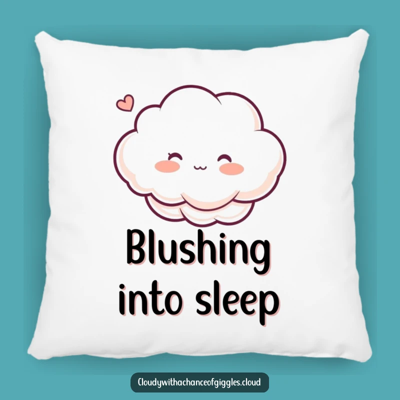 Funny Blushing Cloud Pillow: Snuggle Up with Ticklish Comfort