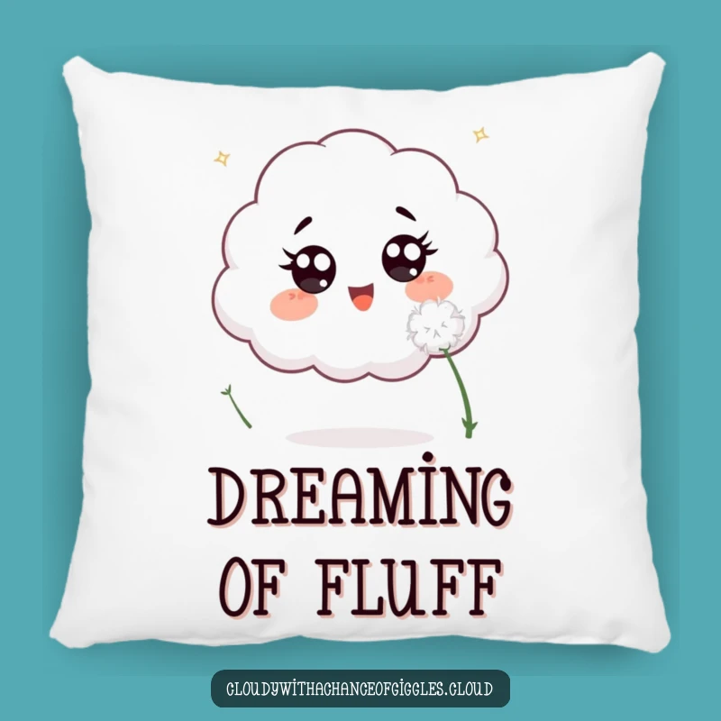 Funny Cloud Dandelion Pillow: Comfy Whimsy for Your Cozy Space