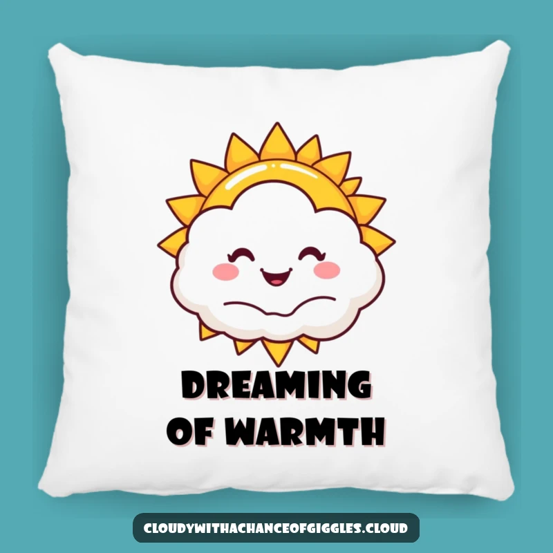 Funny Sun Cloud Comfort Pillow: Cozy & Hilarious Home Decor