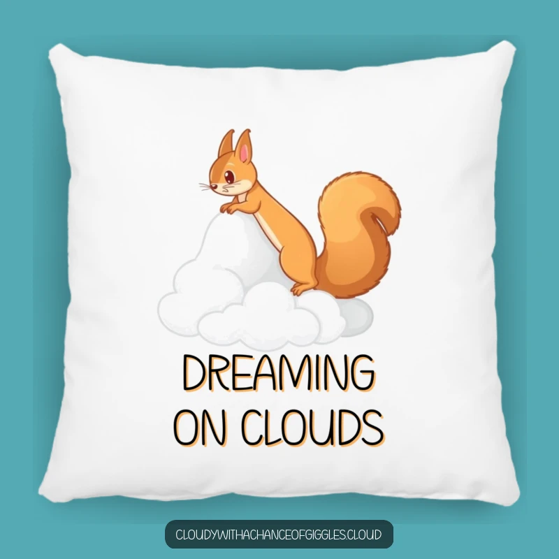 Funny Dreamy Squirrel Pillow: Cuddle Up with Fantasy, Funny Comfort!