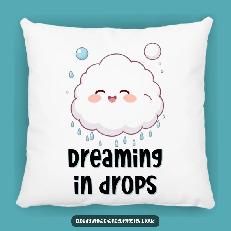 Funny Cloud Child Raindrop Pillow - Cozy Giggles Gift!