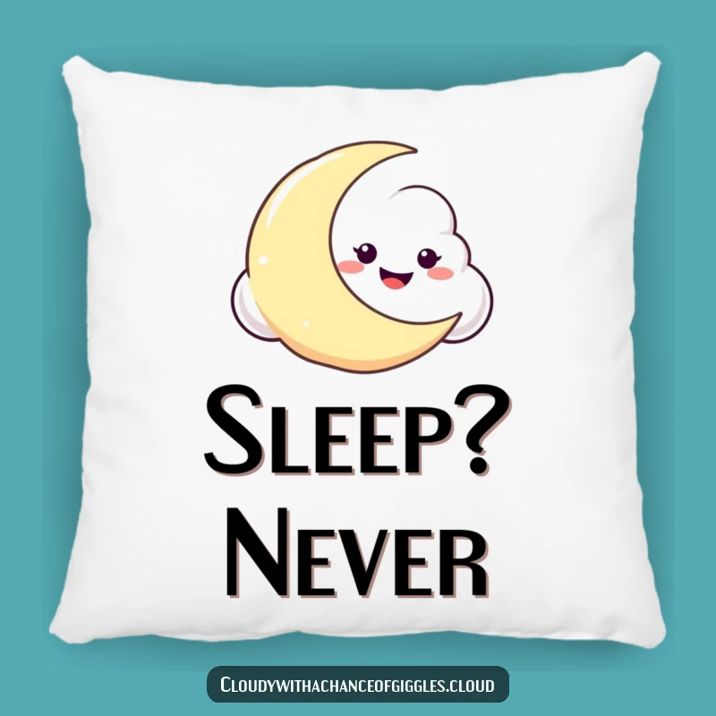 Funny Cloud Moon Pillow: Cozy Up with Nighttime Mischief
