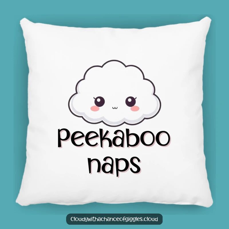 Funny Peek-a-Boo Cloud Pillow: Cozy Up with Curiosity - Hilarious Comfort Gift!