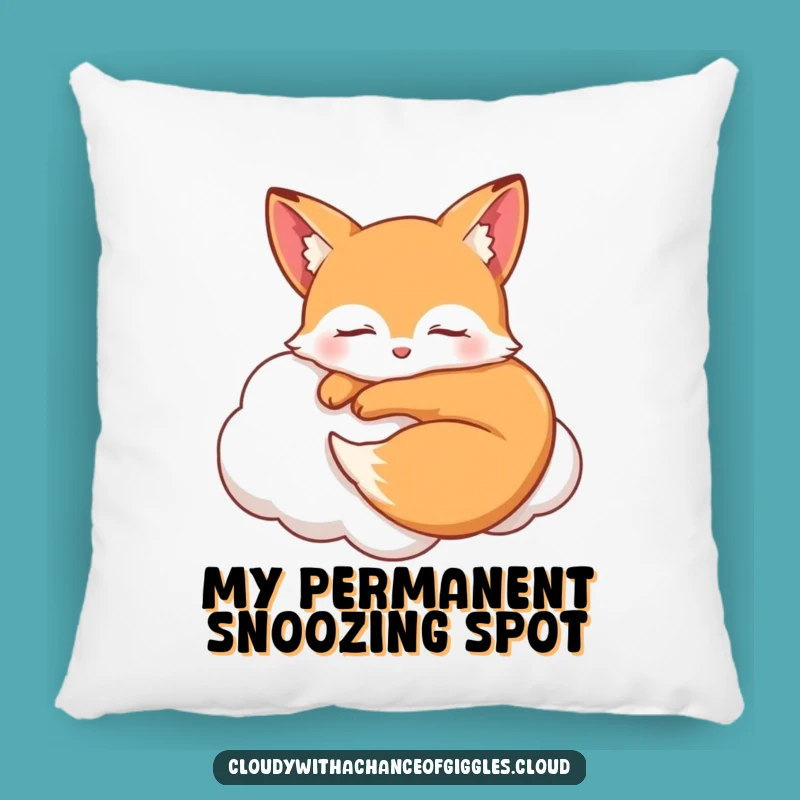Funny Sleepy Fox Cloud Pillow - Cozy & Hilarious Dreamy Comfort