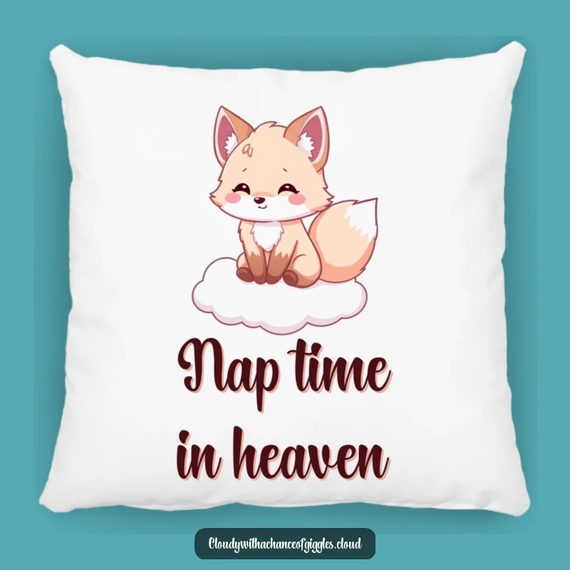 Funny Fox Cloud Cuddler Pillow: Cozy & Hilarious Home Accent
