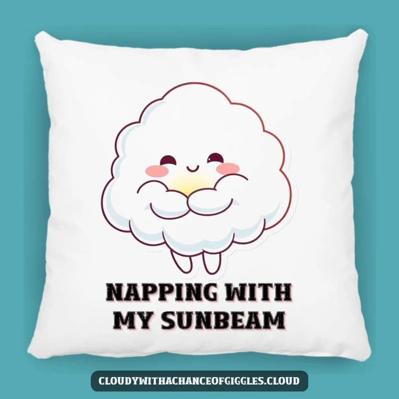Comfy Funny Cloud Sunbeam Hug Pillow: Soft Accent Pillow, Perfect Funny Gift