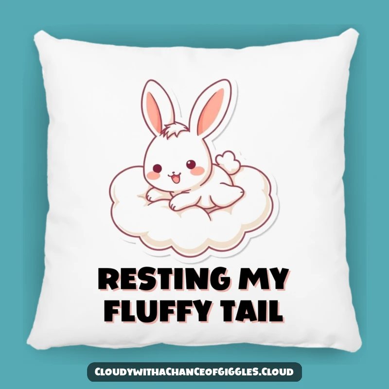 Funny Bunny Cloud Pillow: Soft Cheerful Slider, Adorable Funny Gift for Comfort