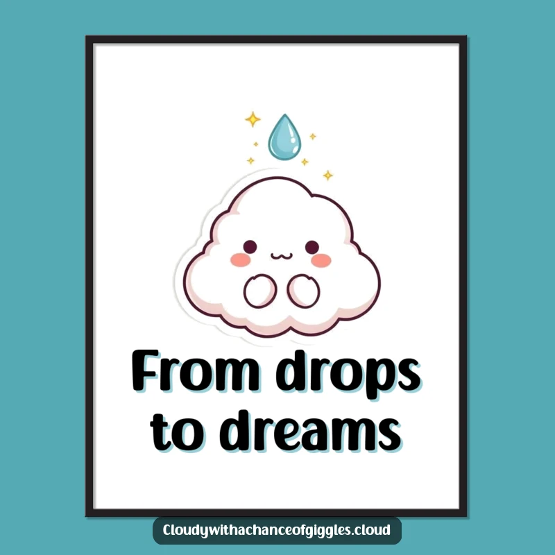 Funny Cloud Animal Digital Art: Instant Magic for Your Walls!