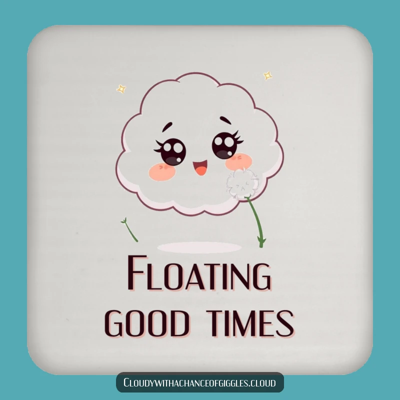 Funny Cloud Dandelion Coasters: Protect Surfaces with Whimsical Charm