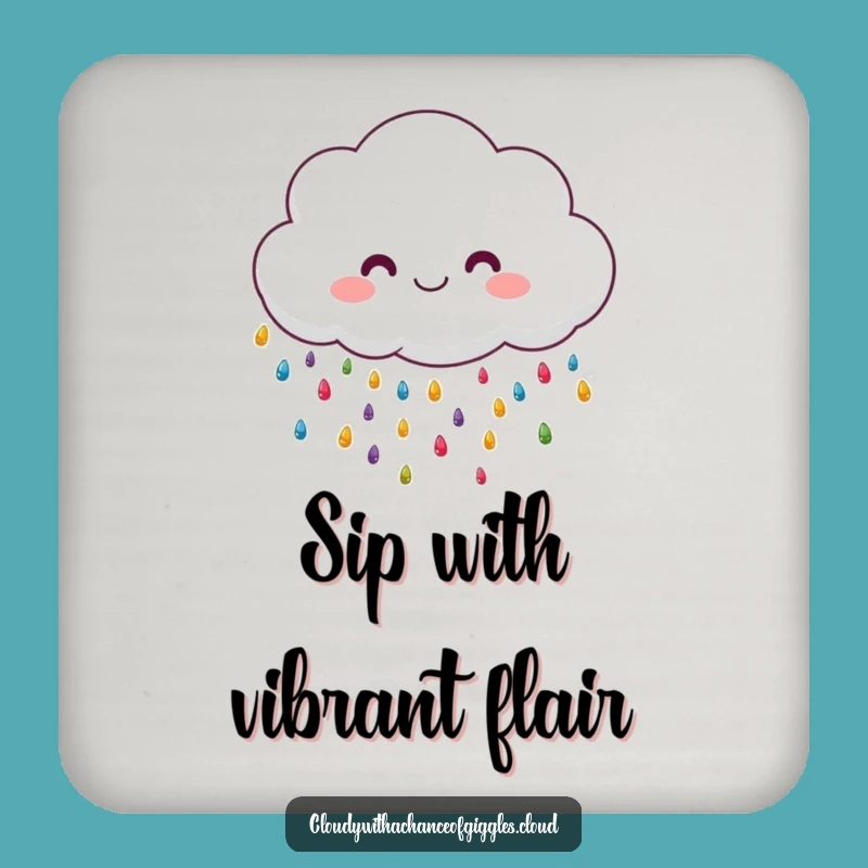 Funny Fluffy Cloud Coaster Set: Protect Surfaces with Hilarious Style Gift