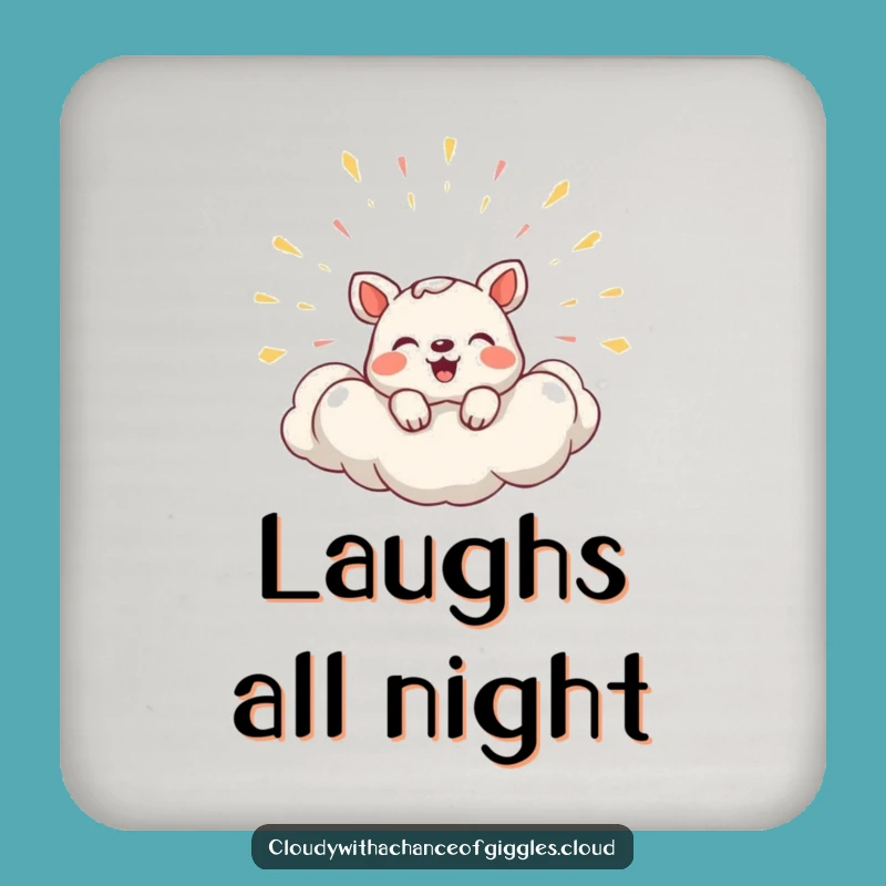 Funny Shy Laughing Animal Coaster: Protect Surfaces with Humor, Ideal Humorous Gift!