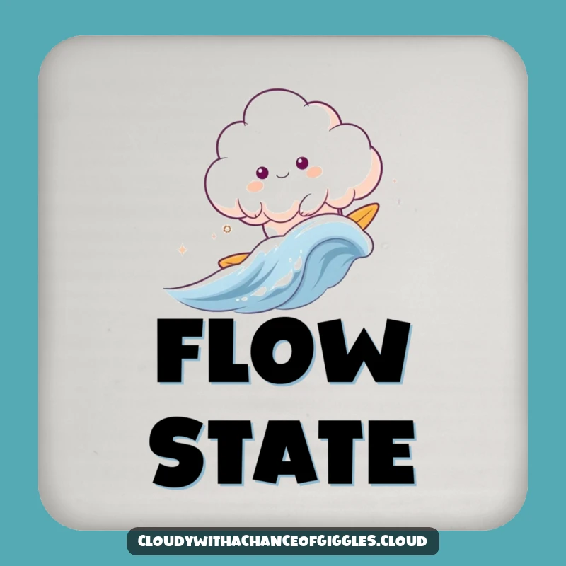 Funny Surfing Cloud Animal Coaster - Protect Surfaces with Breezy Style!