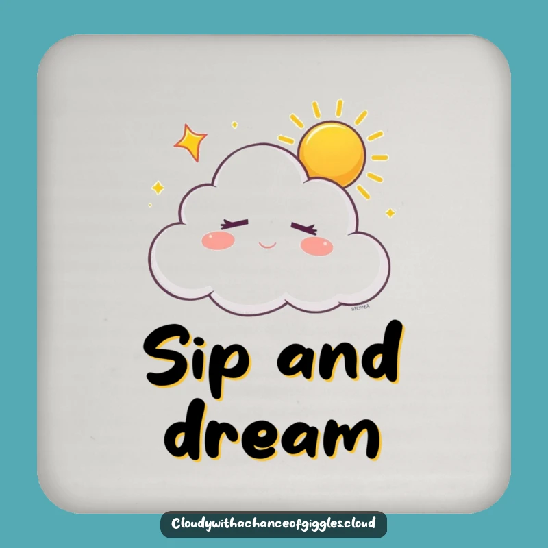 Funny Sleepy Cloud Coasters: Protect Surfaces with Dreamy Serenity