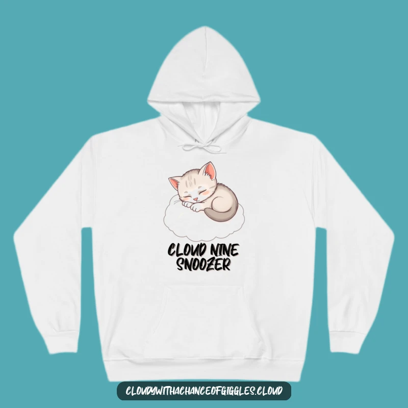 Funny Sleepy Kitten Hoodie: Comfy Cloud Nap, Perfect Cozy Funny Gift