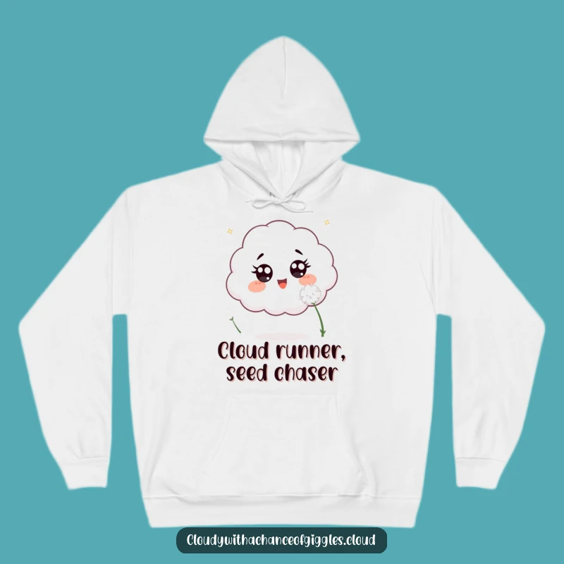 Cozy Funny Cloud Dandelion Hoodie: Snuggle Up with Whimsical Humor