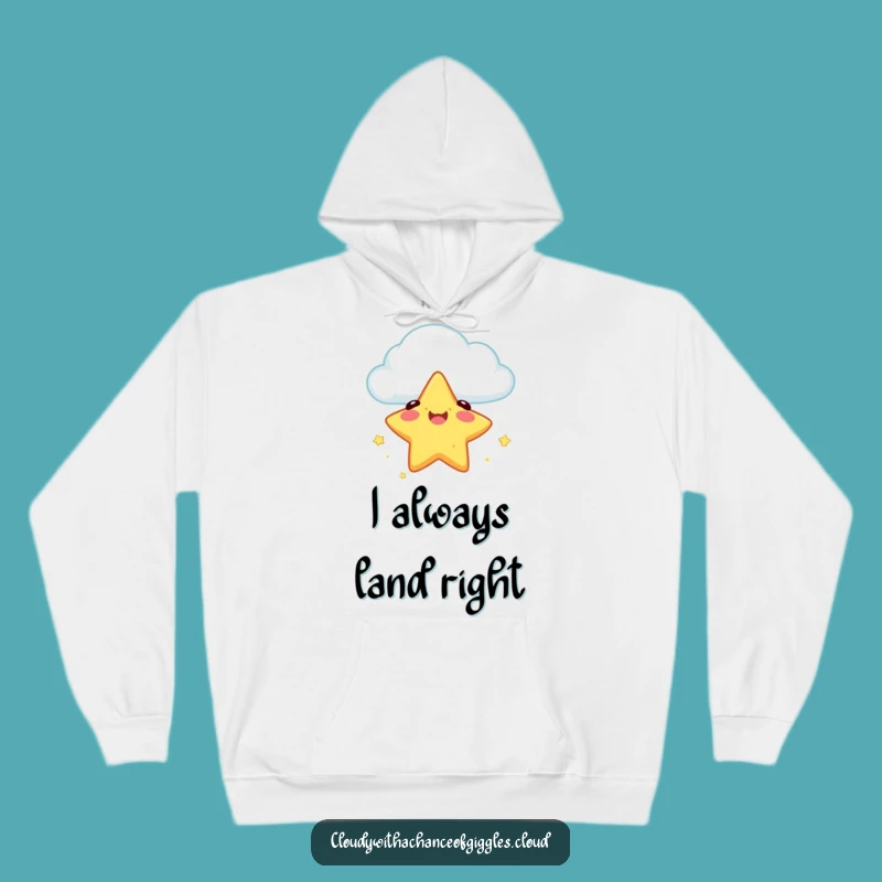 Cozy Funny Star Fall Hoodie: Snuggle Up Safely with Celestial Humor