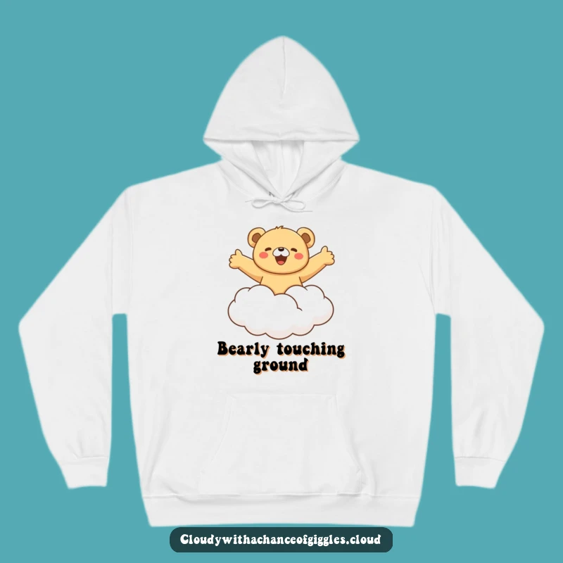 Funny Bear Cloud Ride Hoodie - Cozy and Hilarious Dreamer Apparel