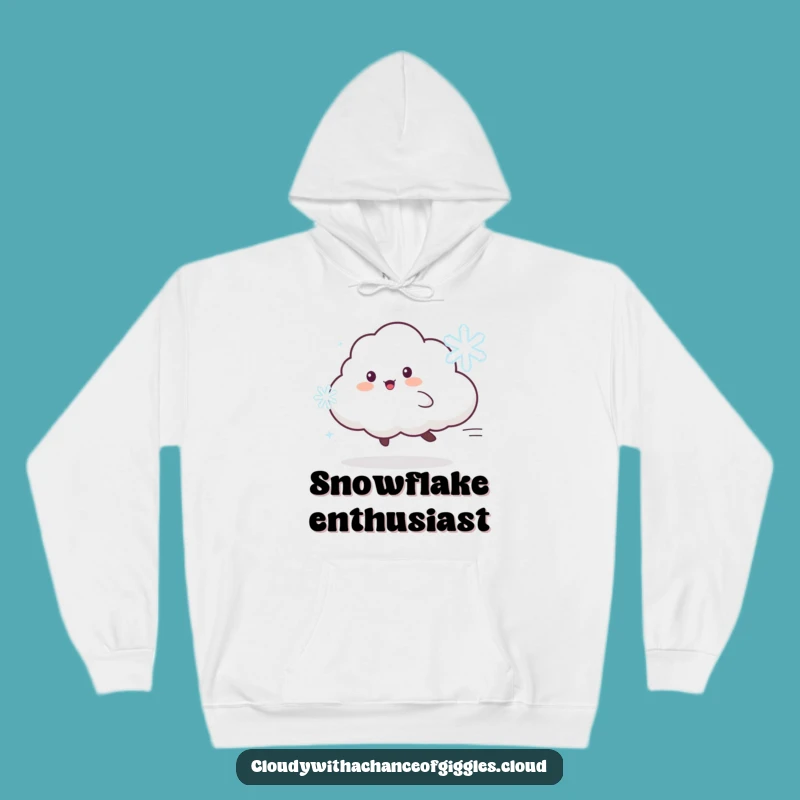 Funny Cloud Animal Hoodie: Chasing Snowflake, Cozy Winter Gift