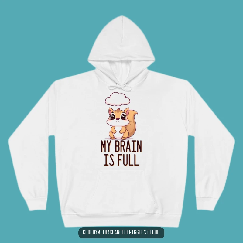 Funny Squirrel Cloud Gazer Hoodie: Cozy & Hilarious Winter Gift Idea