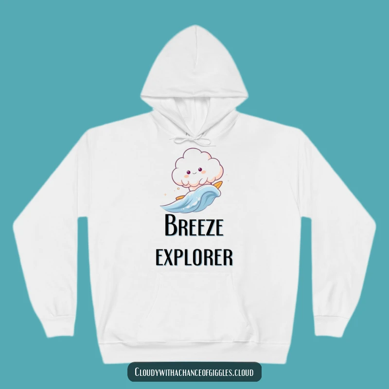 Funny Surfing Cloud Animal Hoodie - Cozy Comfort for Breezy Days!