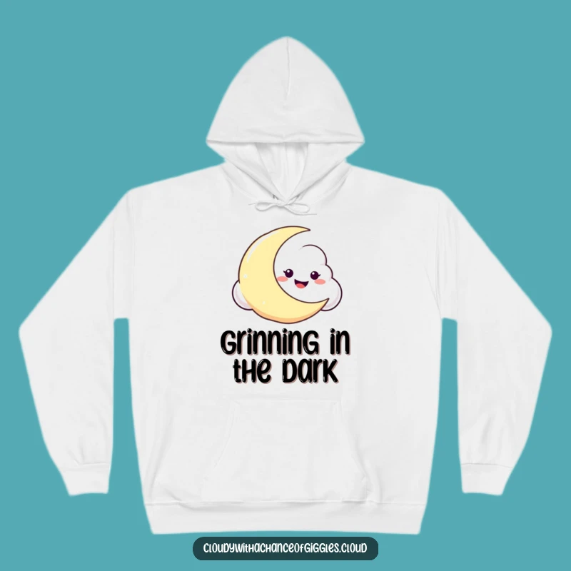 Cozy Funny Cloud Moon Hoodie: Snuggle Up with Nighttime Humor