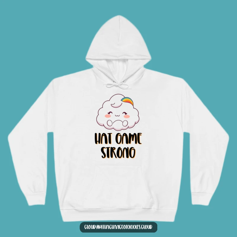 Funny Cloud Animal Hoodie: Rainbow Hat Wave, Cozy Greeting Gift