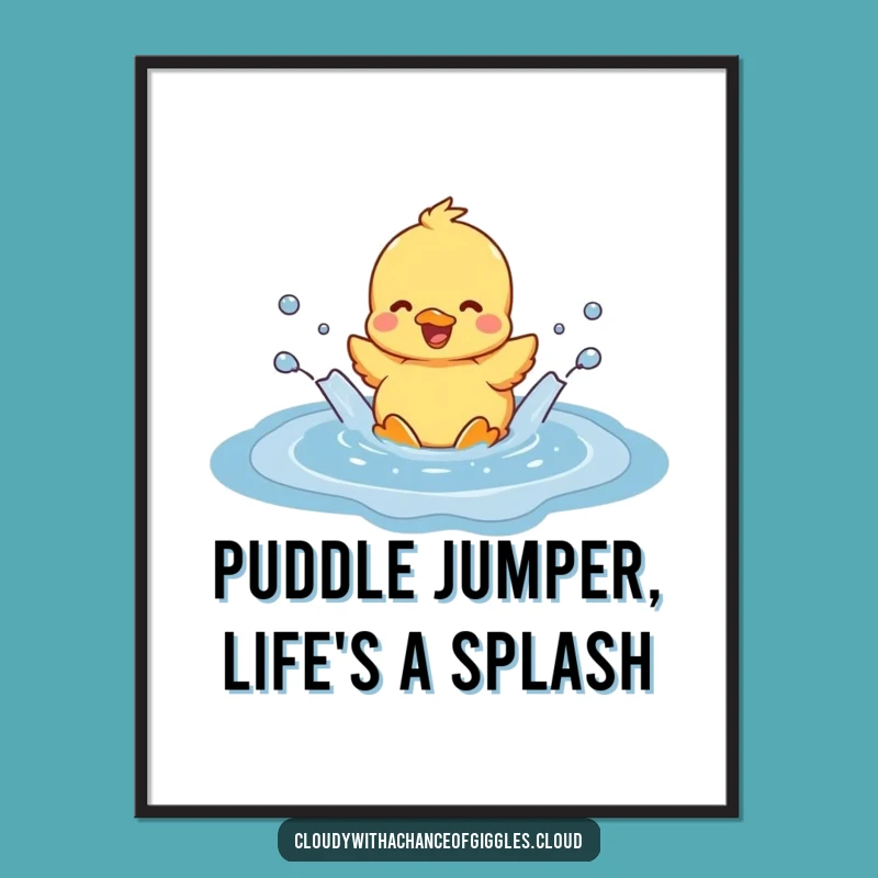 Free Printable Duckling Wall Art: Splashy Joy! Hilarious Downloadable Art for a Cheerful Home.