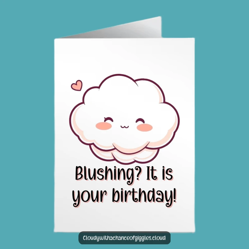 Free Printable Birthday Card: Blushing Cloud Breeze - Downloadable Cute & Funny Wishes!
