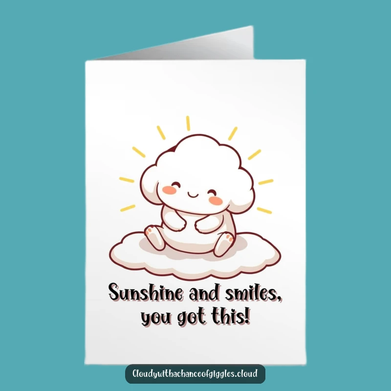 Free Printable Happy Birthday Cloud Card - Funny Stretching Animal Gift