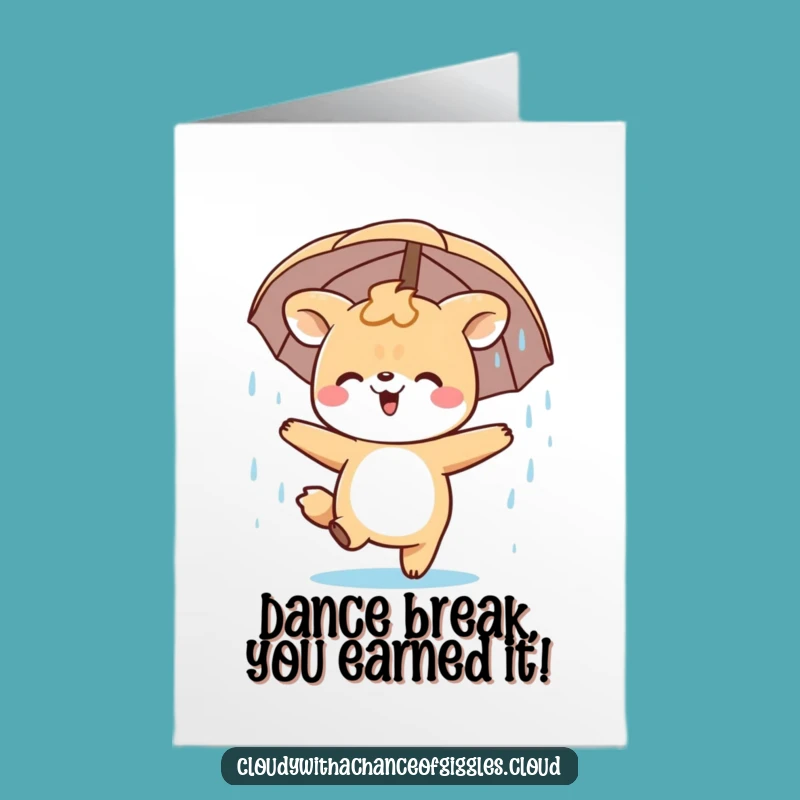 Free Printable Congrats Card: Animal Dances Through Success - Joyful Downloadable