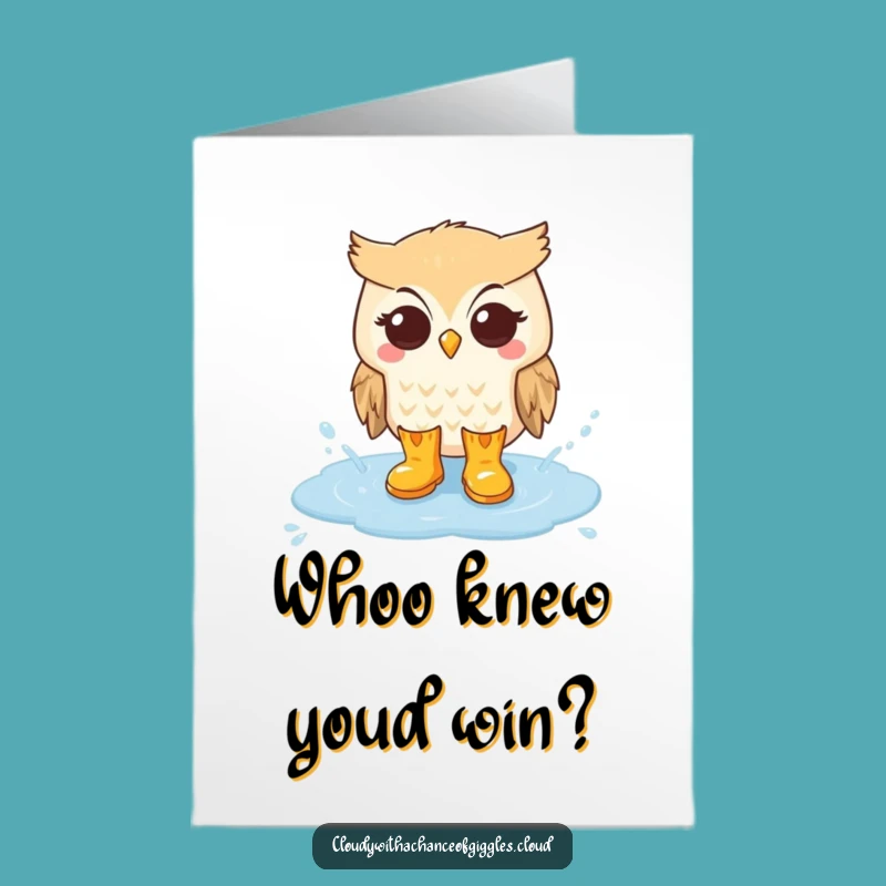 Free Printable Owl Congrats Card - Adorable Downloadable Celebration Gift