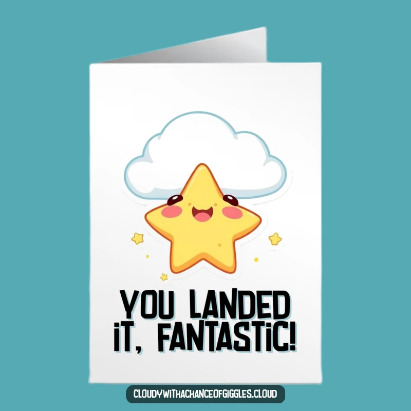 Free Printable Congrats Card: Star's Safe Landing - Downloadable Achievement Celebration!