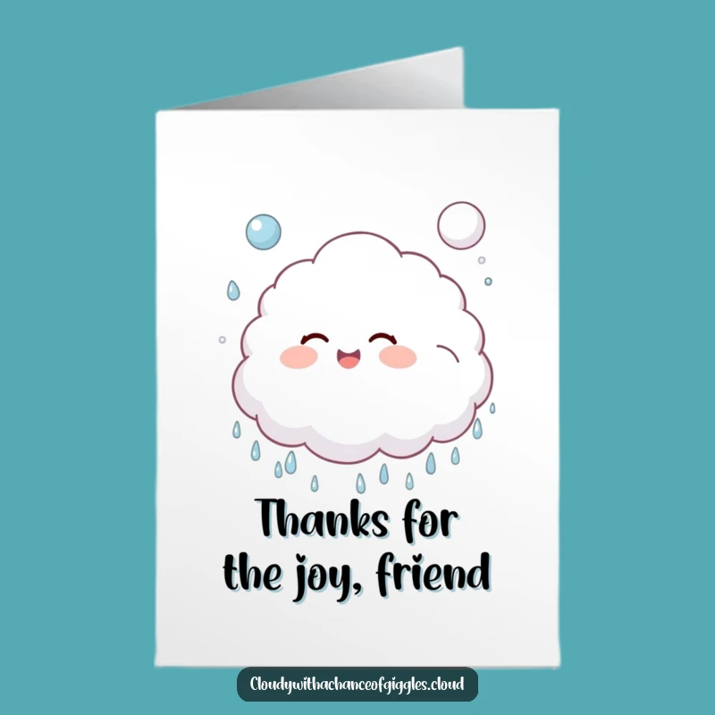Free Printable Thank You Card: Cloud Child's Playful Gratitude Gift