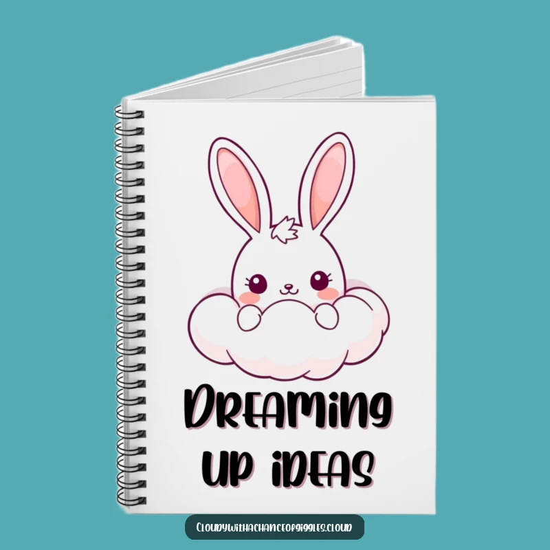 Funny Kawaii Bunny Notebook: Cute Cloud Cover, Ideal Funny Gift for Writers