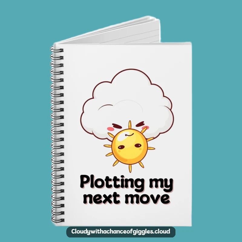 Funny Mischievous Cloud Notebook - Jot Down Funny Thoughts & Ideas