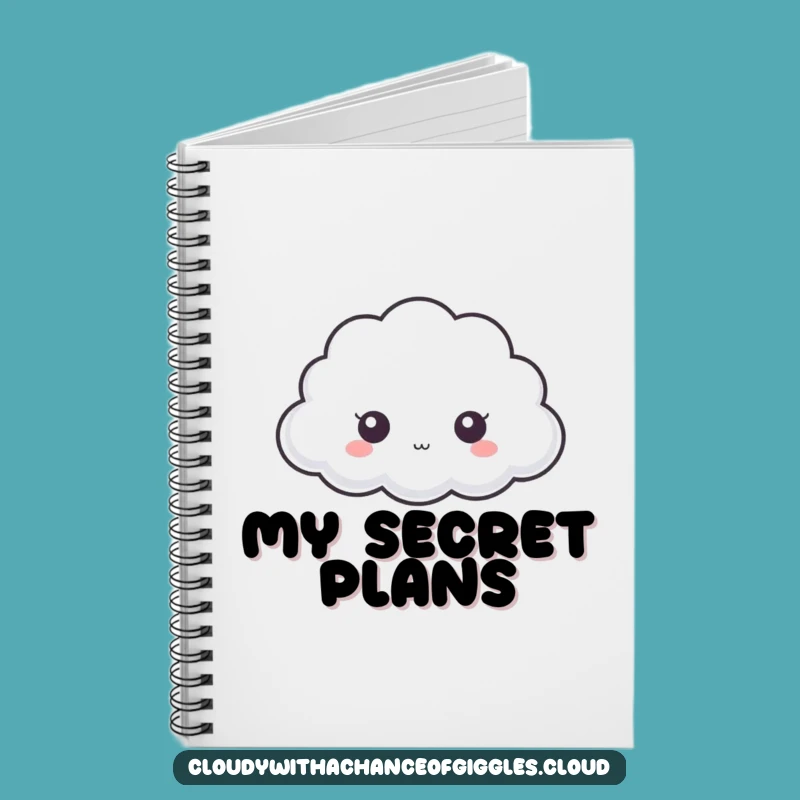 Funny Peek-a-Boo Cloud Notebook: Jot Down Your Secrets - Hilarious Gift!