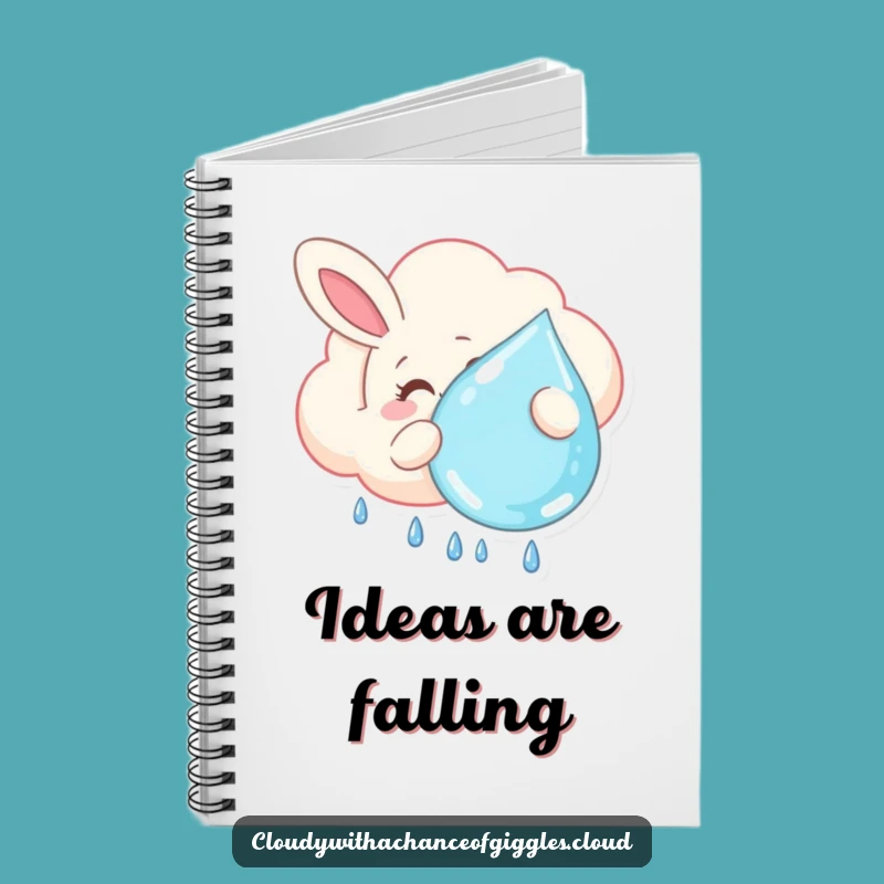 Funny Bunny Cloud Notebook - Jot Down Sweet & Dreamy Ideas