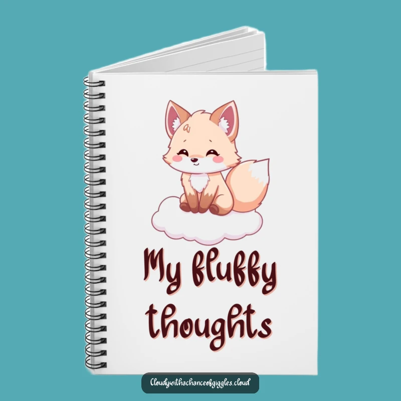 Funny Fox Cloud Journal: Hilarious Notebook for Happy Thoughts & Ideas