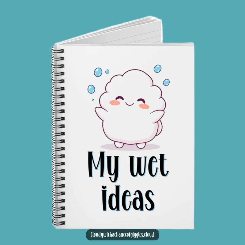 Funny Cloud Animal Notebook: Juggling Raindrops, Cute Journal Gift