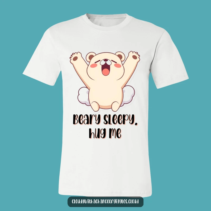 Funny Bear Cloud Yawn T-Shirt: Show Off Your Sleepy Side Hilariously
