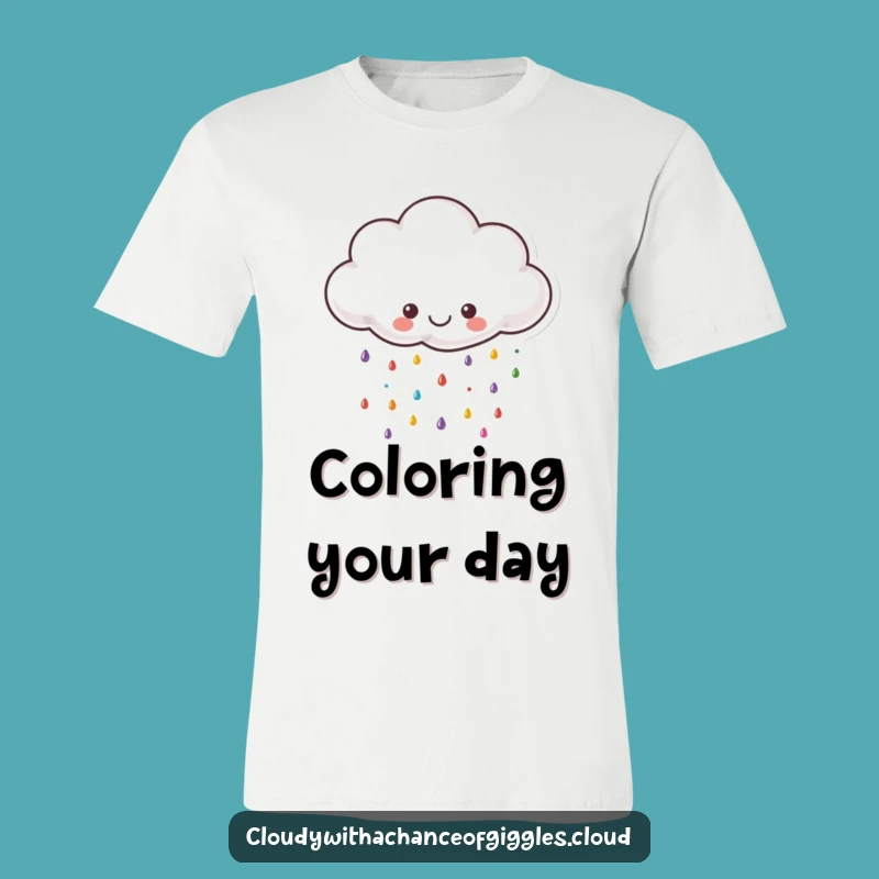 Funny Happy Cloud T-Shirt: Wear the Rainbow with This Hilarious Weather Tee!