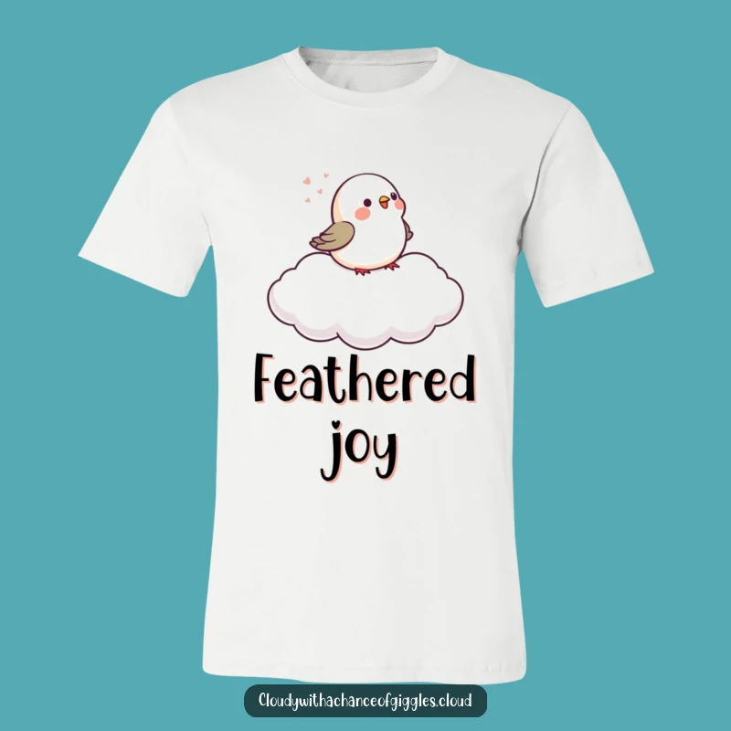 Funny Bird Cloud T-Shirt: Wearable Melodies of Cartoon Joy