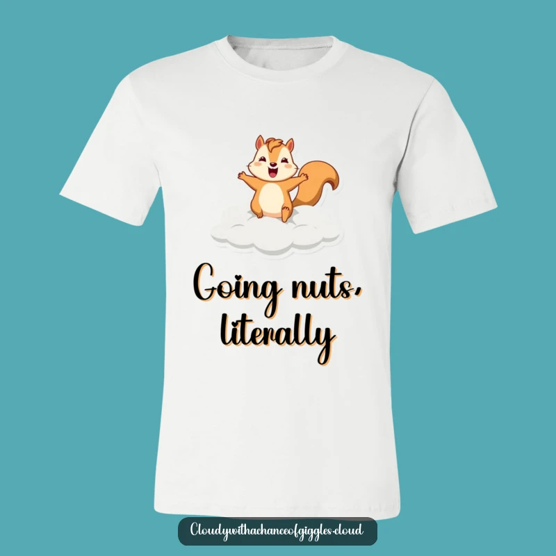 Funny Squirrel Cloud T-Shirt: Silly Leaper Tee, Great Funny Gift for Humor Fans